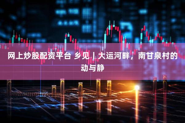 网上炒股配资平台 乡见丨大运河畔，南甘泉村的动与静